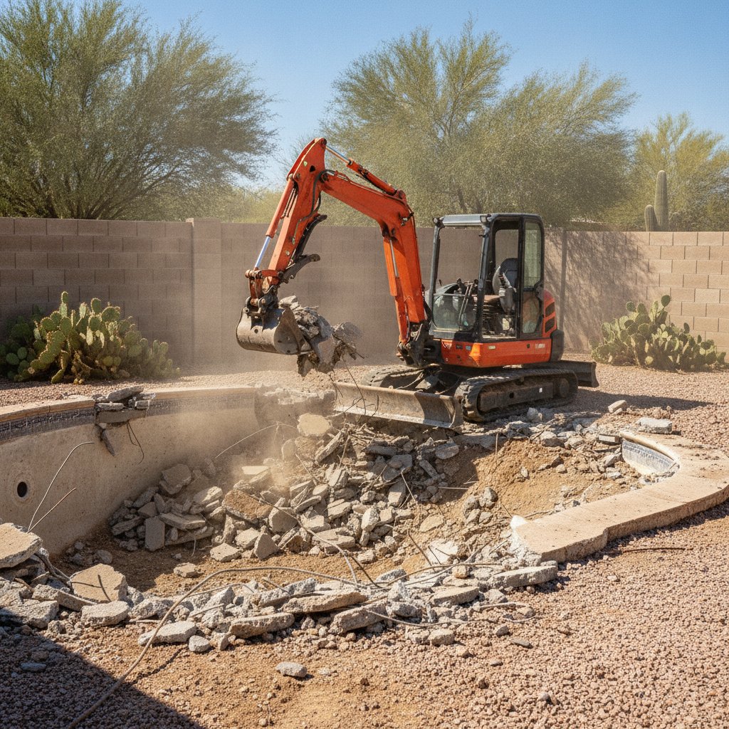 Pool Removal — compact-equipment excavation service in Arizona