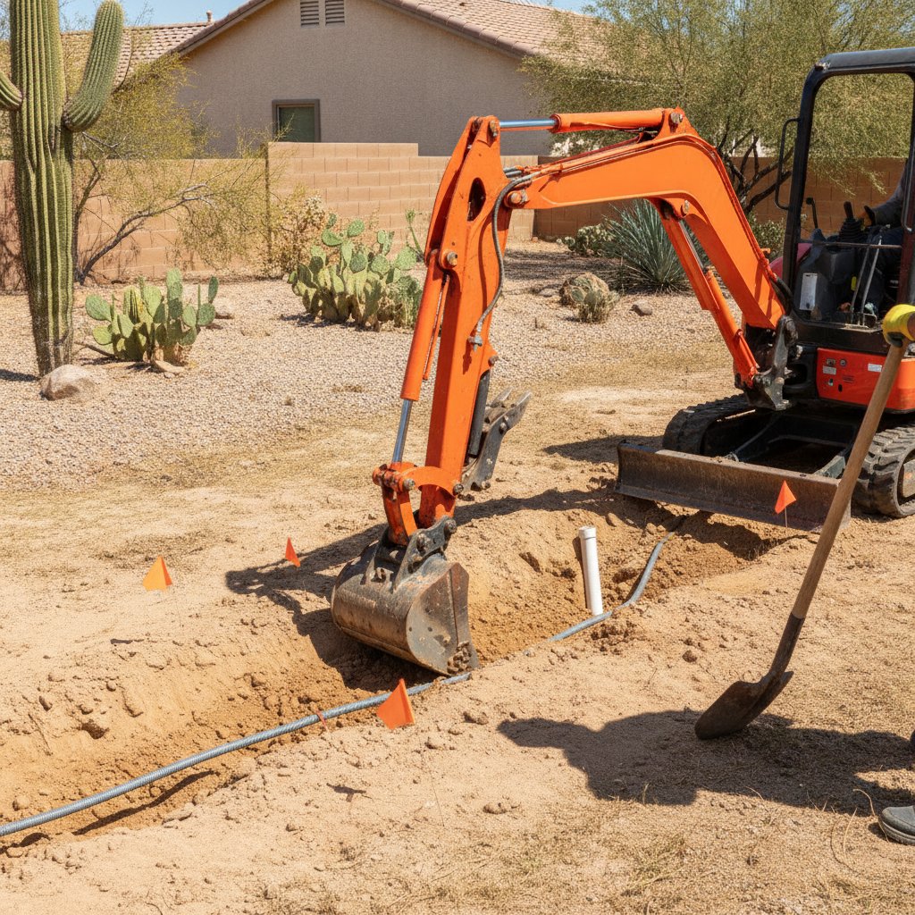 Utility Line Digging — compact-equipment excavation service in Arizona